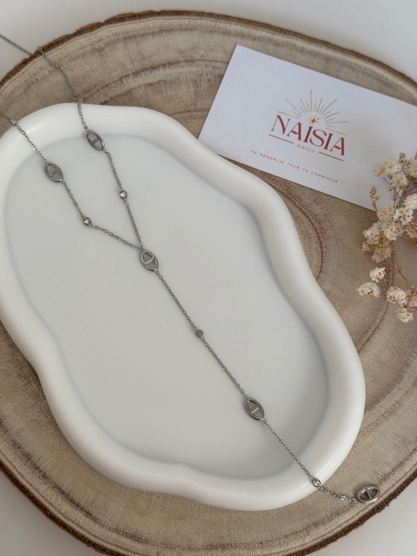 Collier Rachel argenté