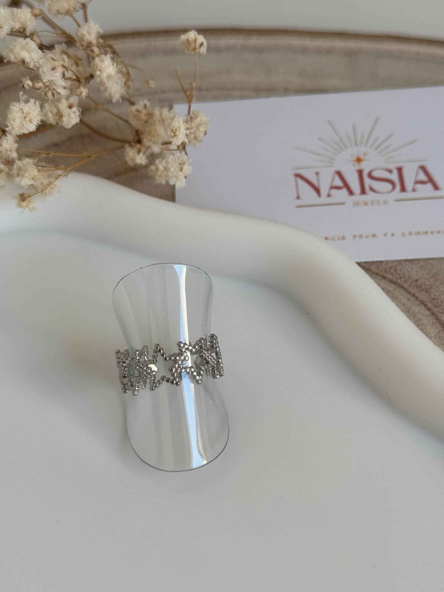 Bague Cassiopée argenté