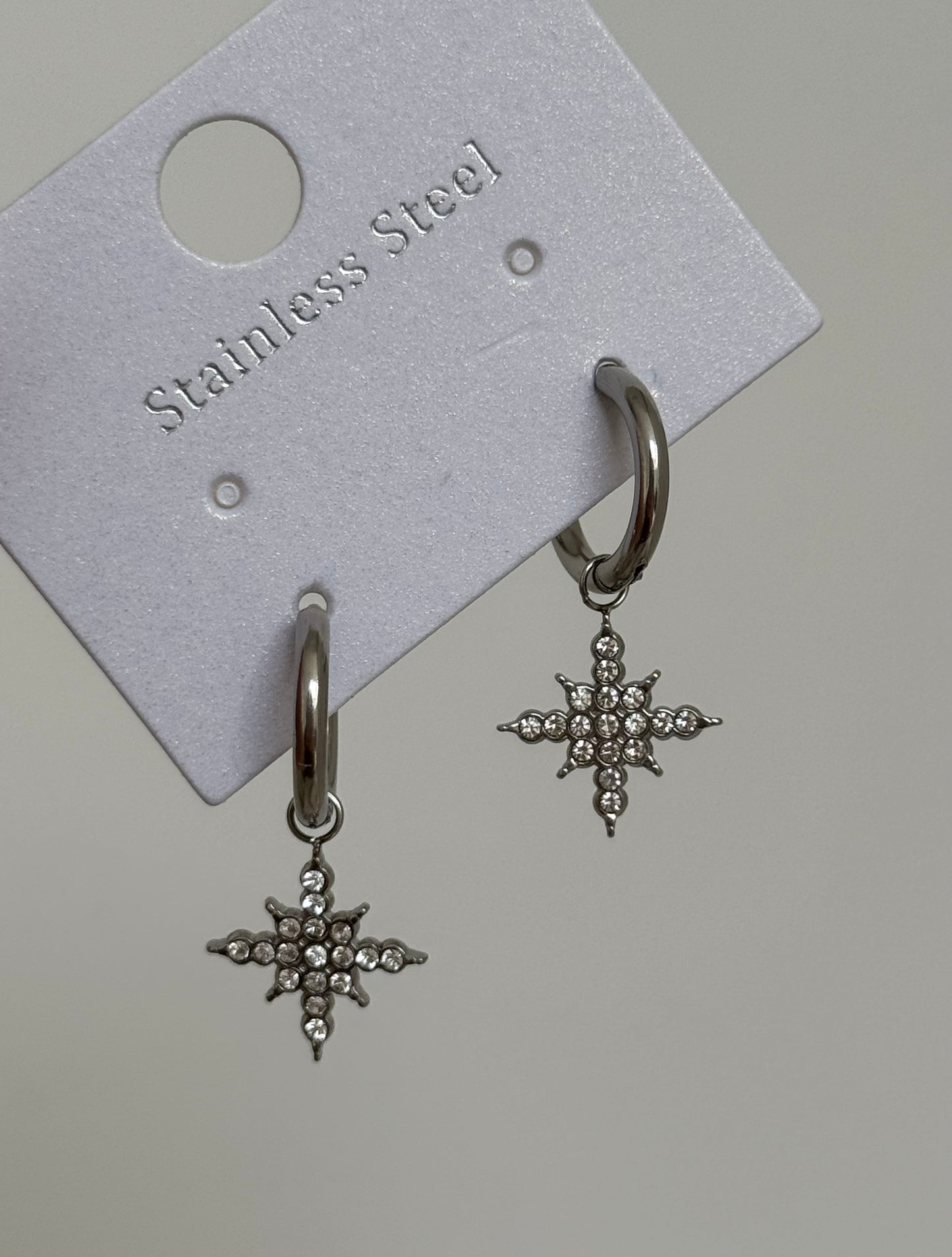 Boucles d’oreilles Stella argenté