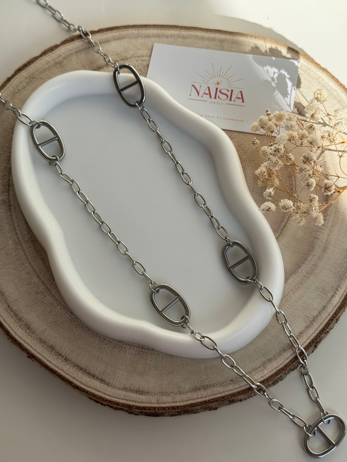 Sautoir Iara argenté