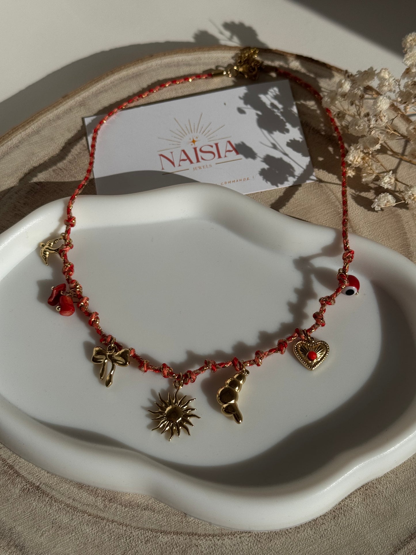 Collier breloque Orkida