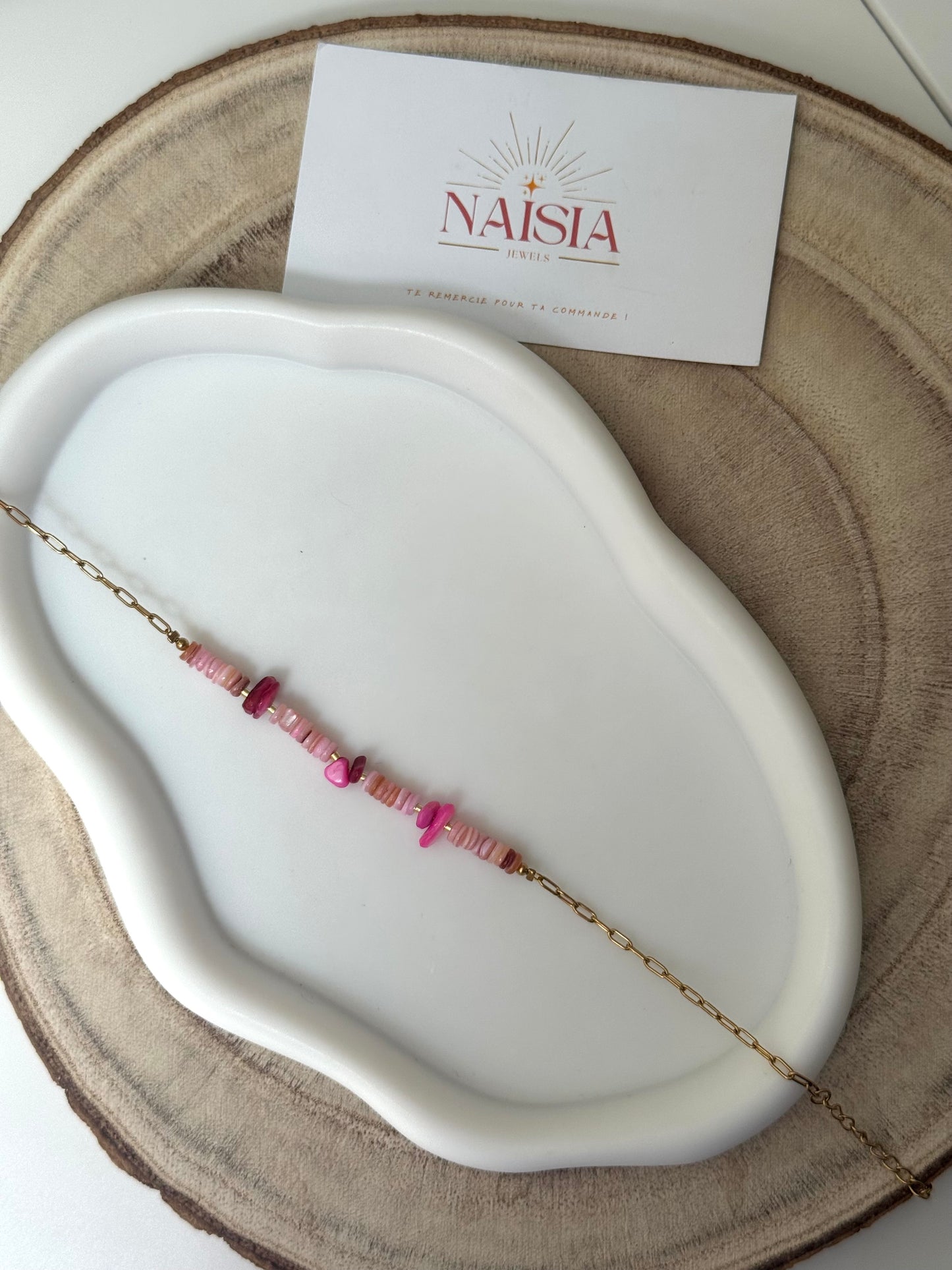 Bracelet de cheville Corail