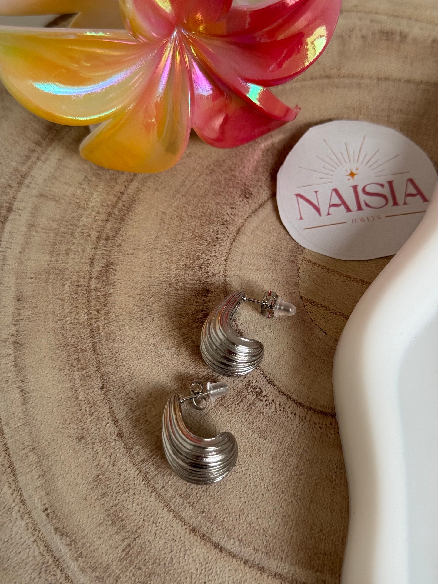 Boucles d’oreilles Giulia argenté