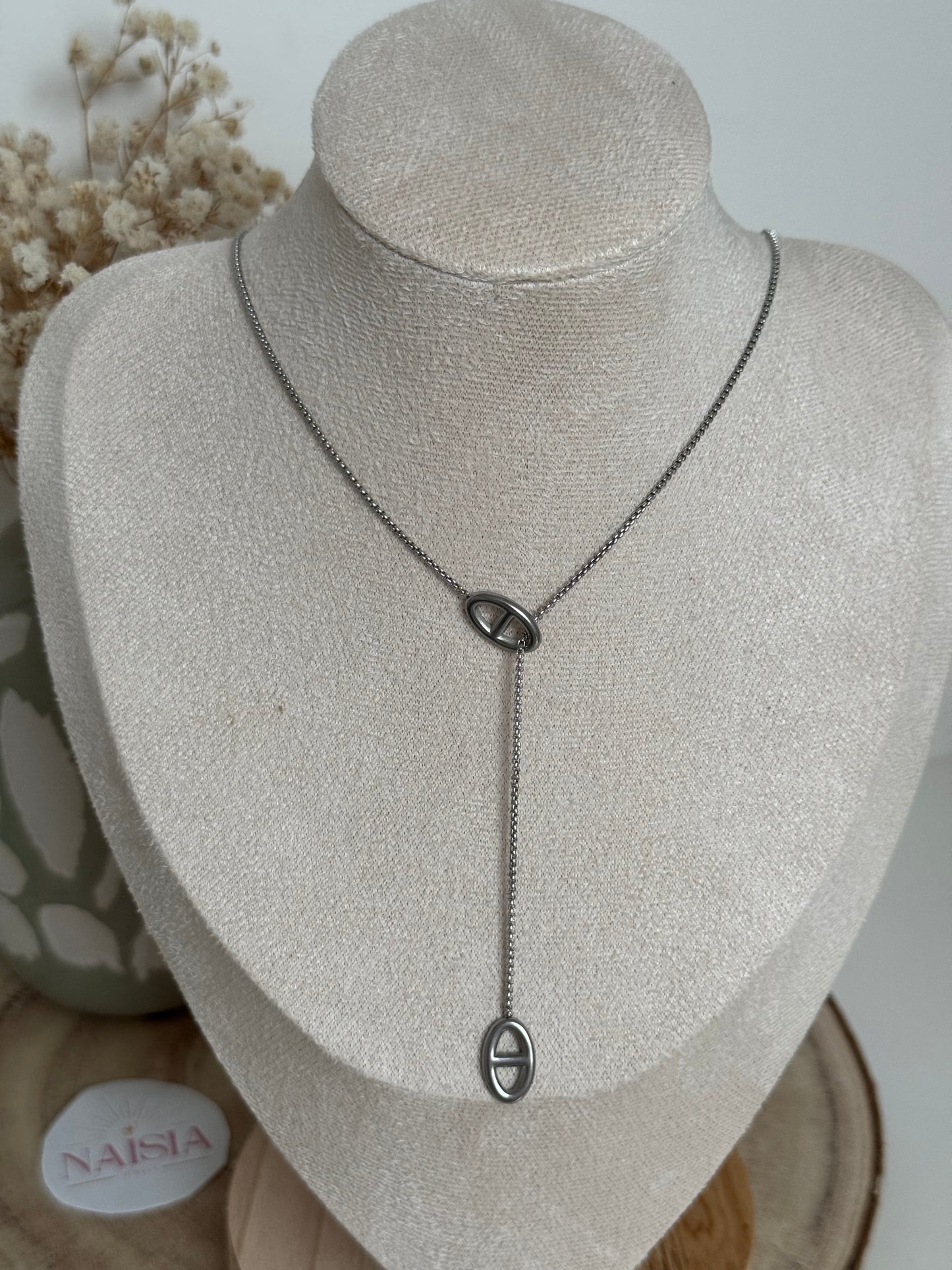 Collier constance argenté