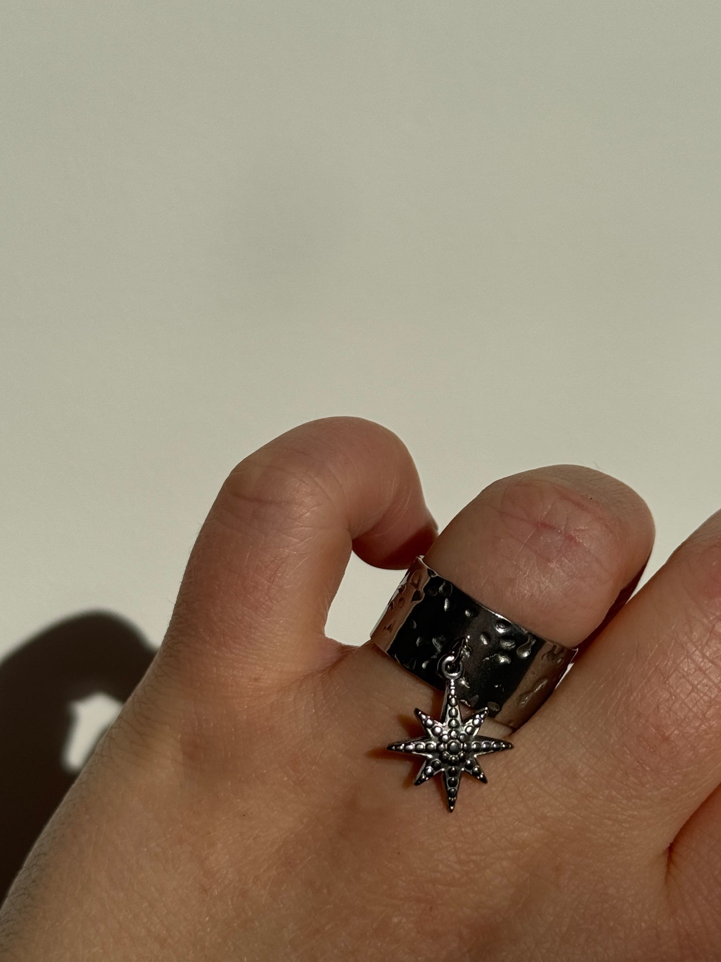 Bague Flocon argenté