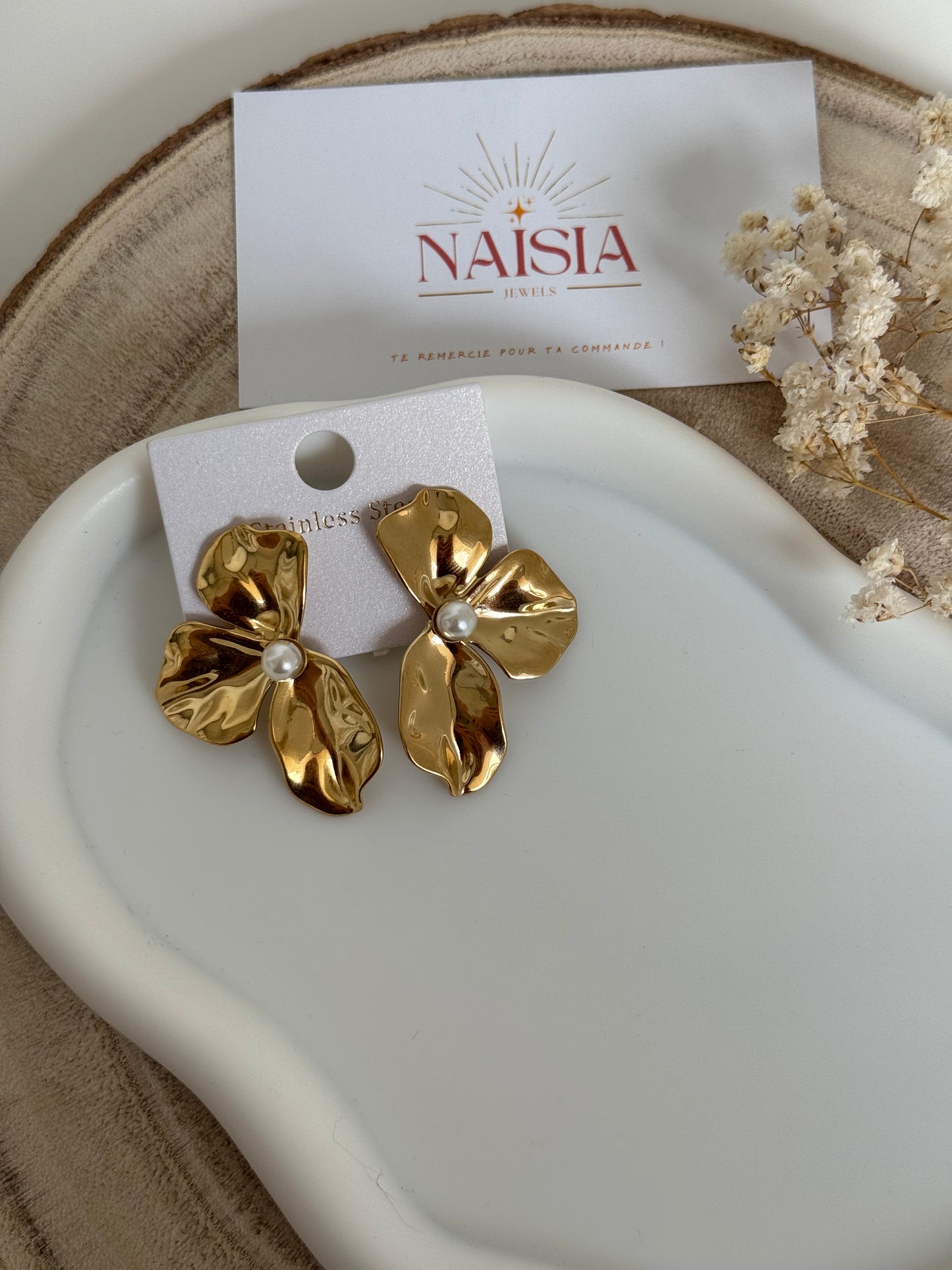 Boucles d’oreilles Camélia