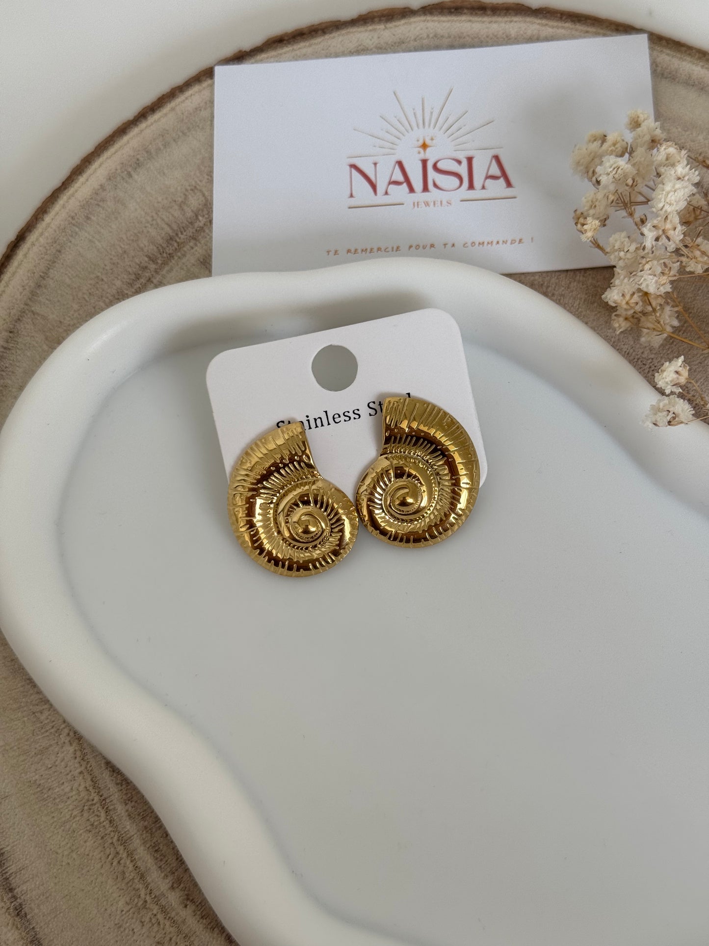 Boucles d’oreilles Coquillages