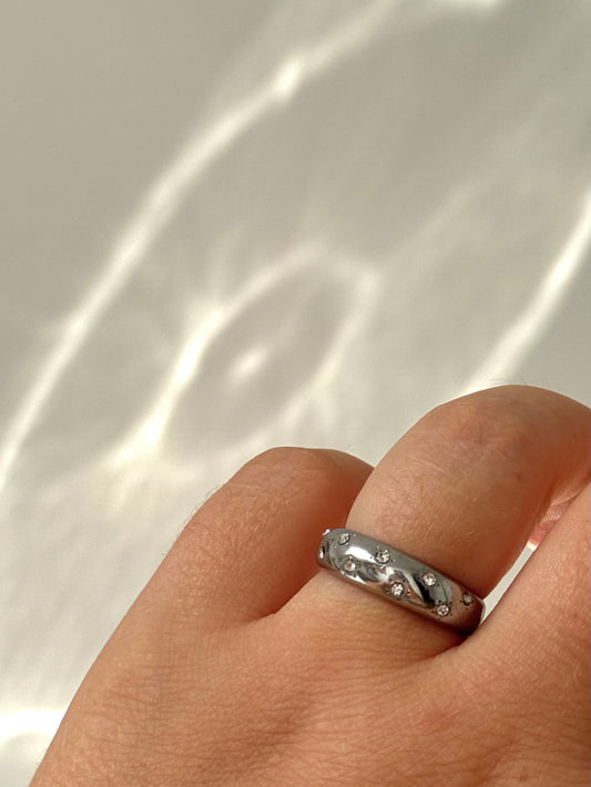 Bague Élénore argenté