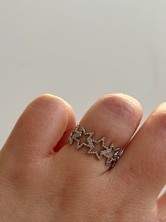 Bague Cassiopée argenté