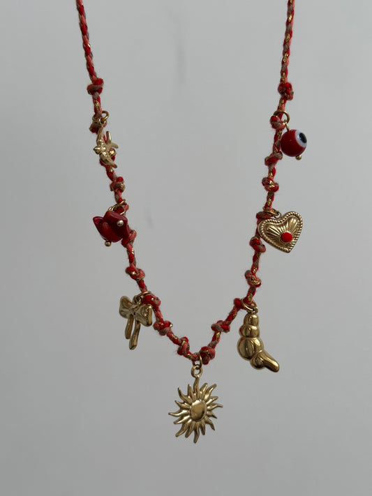 Collier breloque Orkida