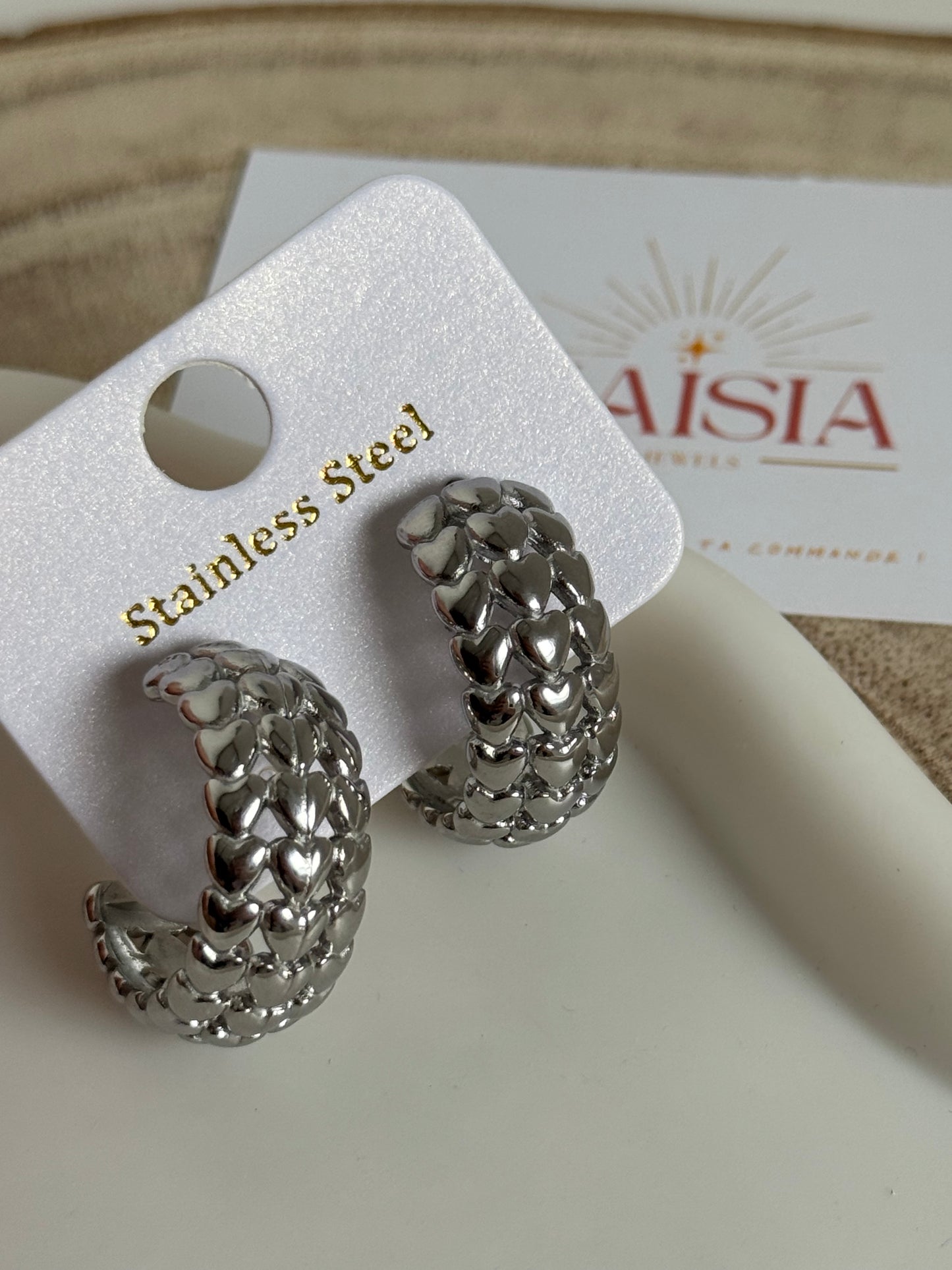 Boucles d’oreilles Lyla argenté