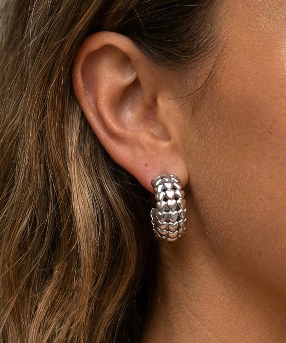 Boucles d’oreilles Lyla argenté